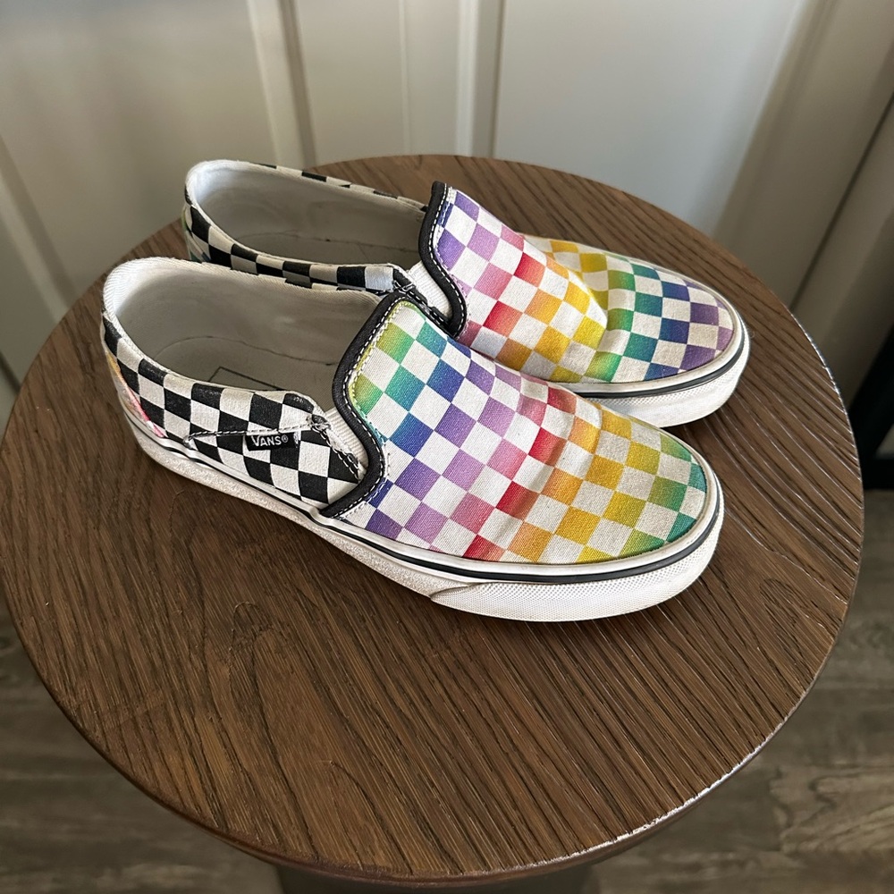 Vans Multicolor Checkered Slip-On Sneakers